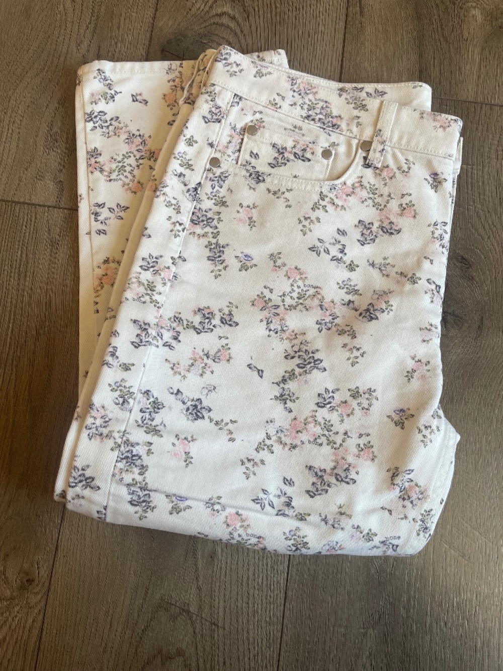 Rag & Bone Floral Boyfriend Jeans